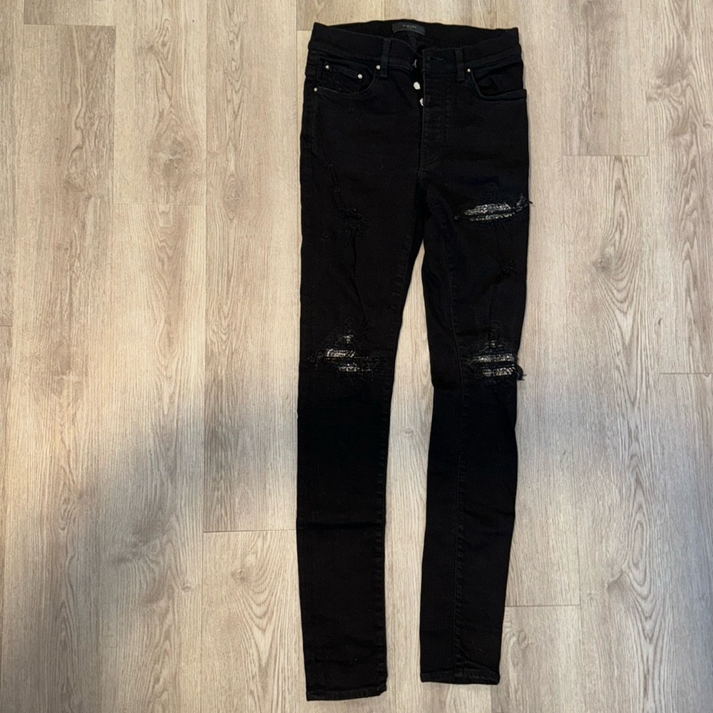 AMIRI MX1 Bandana Repair Skinny Jeans size 30